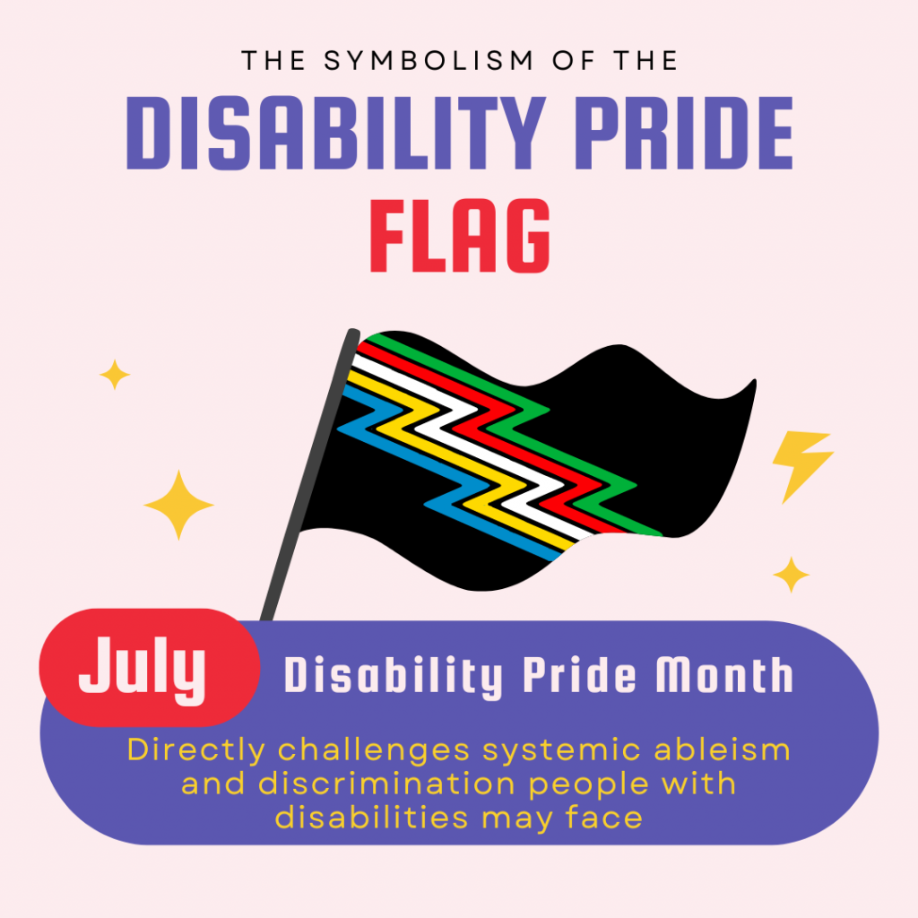 symbolism of disability pride flag