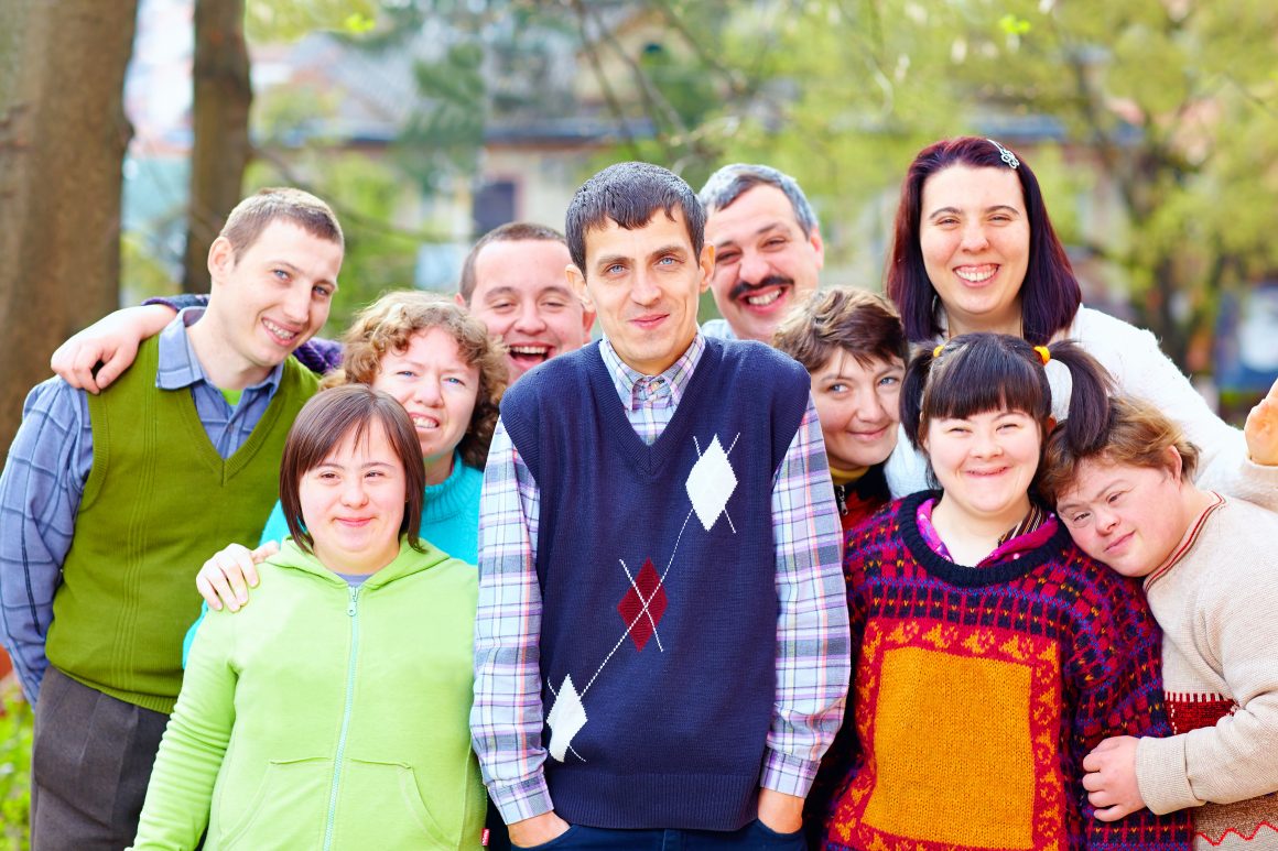 group of down syndrome individuals
